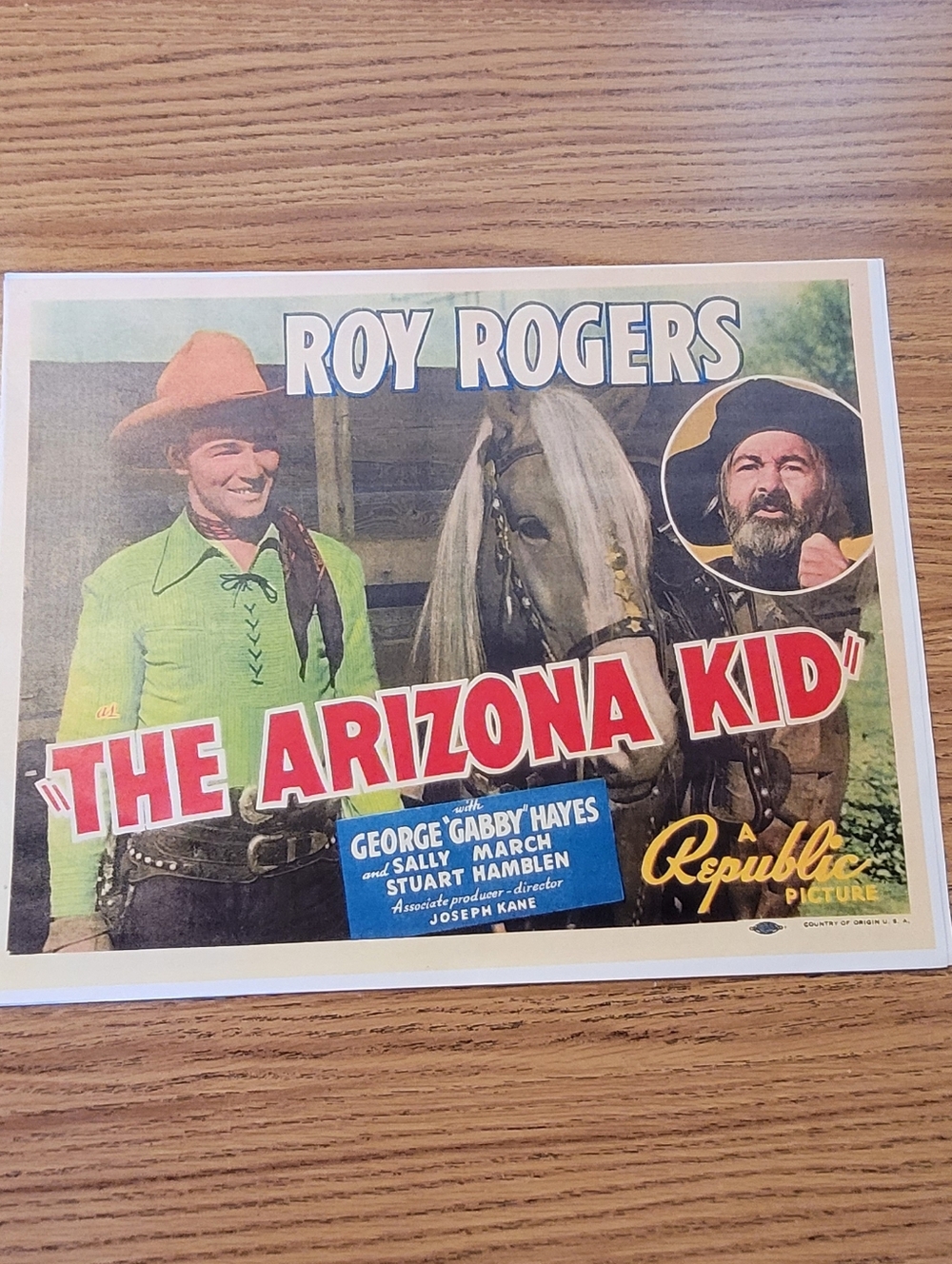 Roy Rogers 11 X 14 Poster - Green & Red